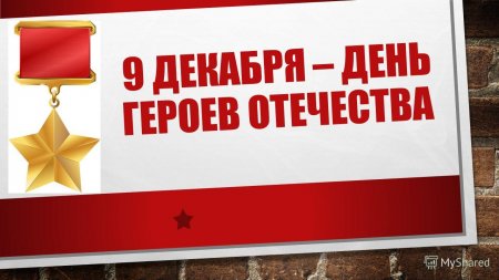 Герои России - гордость России.